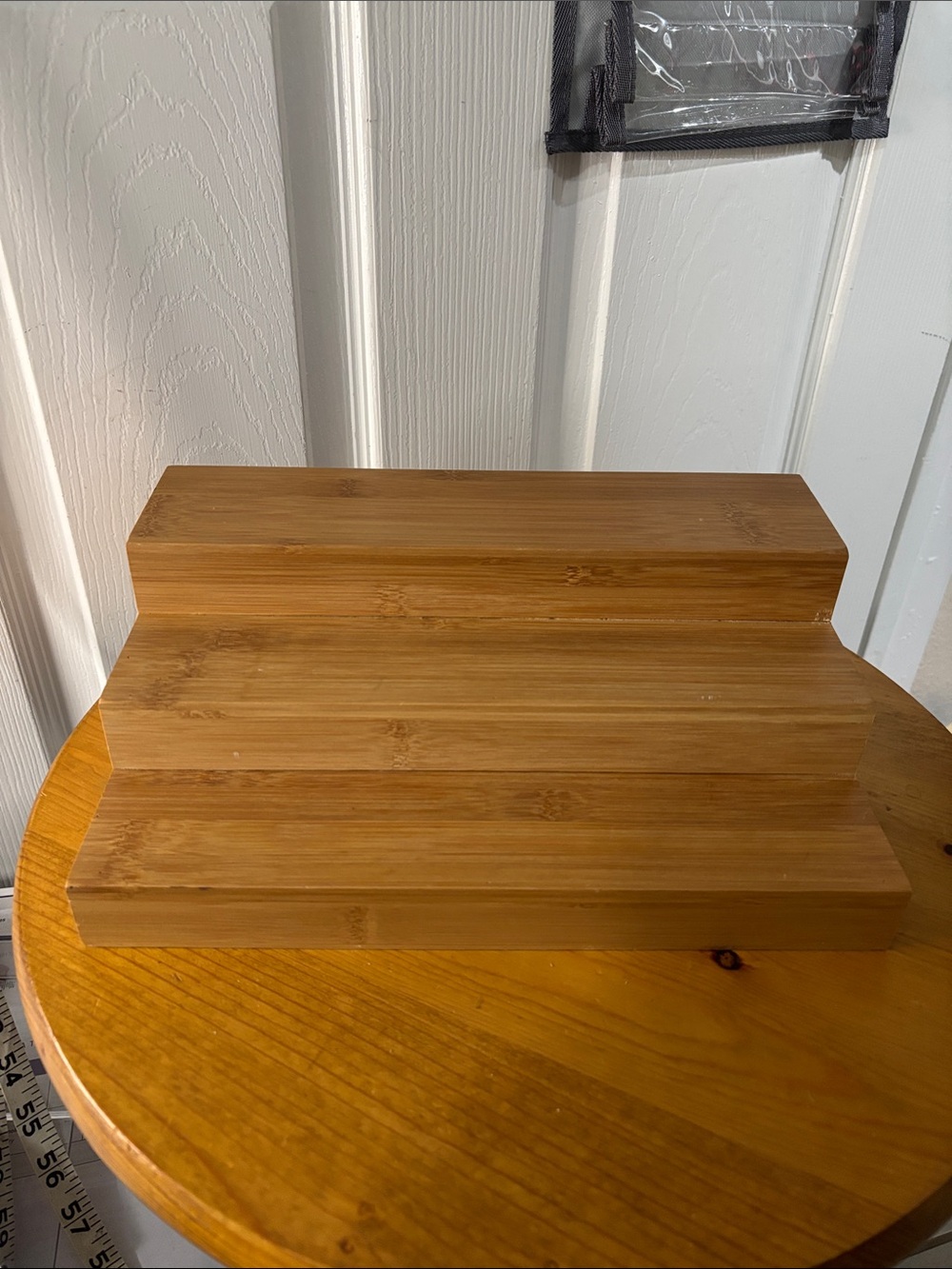 Wooden 3-Tier Bamboo Display Stand